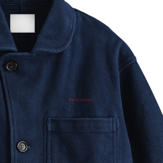 藍染刺し子ワークジャケット indigo image