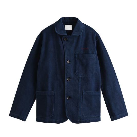藍染刺し子ワークジャケット indigo image