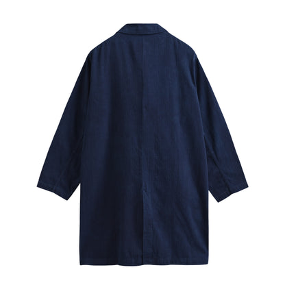 ヘリンボーン柄コート indigo image