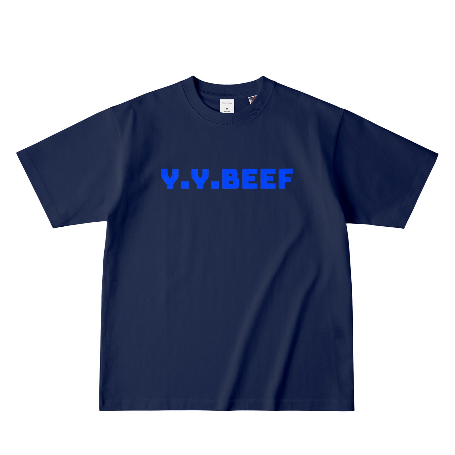 Y.Y.BEEF / USAコットンTシャツ navy image