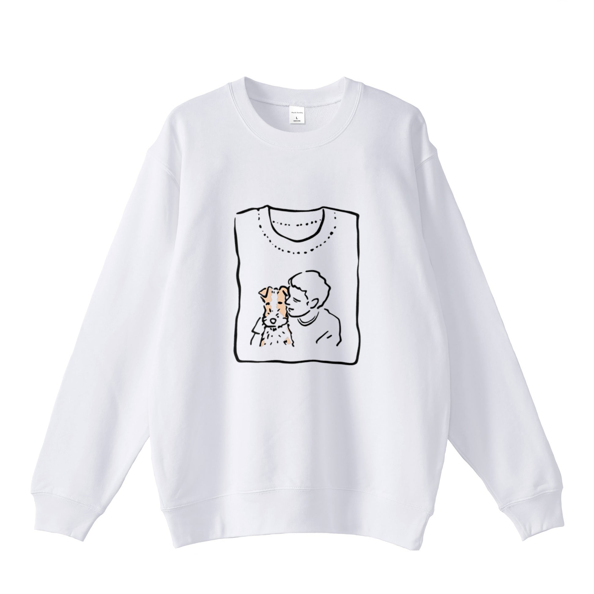 スタンダード裏パイルスウェット white image