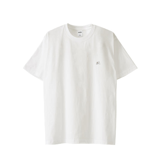 刺繍ロゴ プレーンTシャツ S/S white image