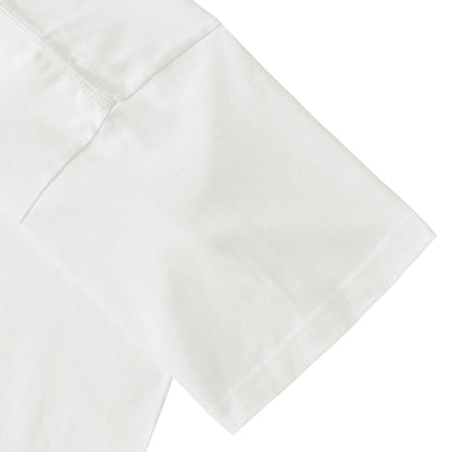 刺繍ロゴ プレーンTシャツ S/S white image